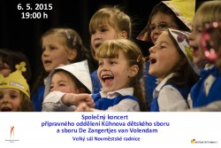 Společný koncert přípravného oddělení Kühnova dětského sboru a sboru De Zangertjes van Volendam